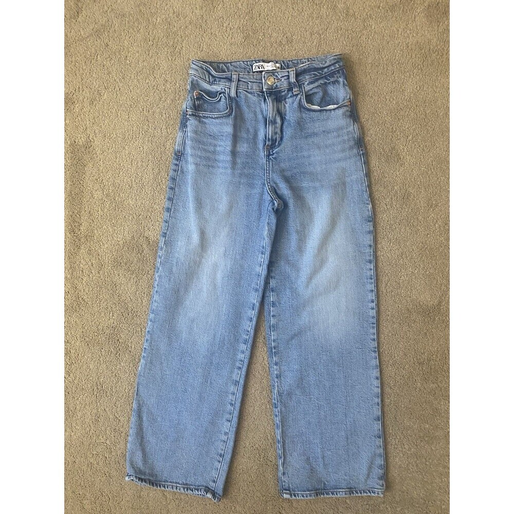 ZARA Wide Leg High Rise Jeans Women's Size 2
